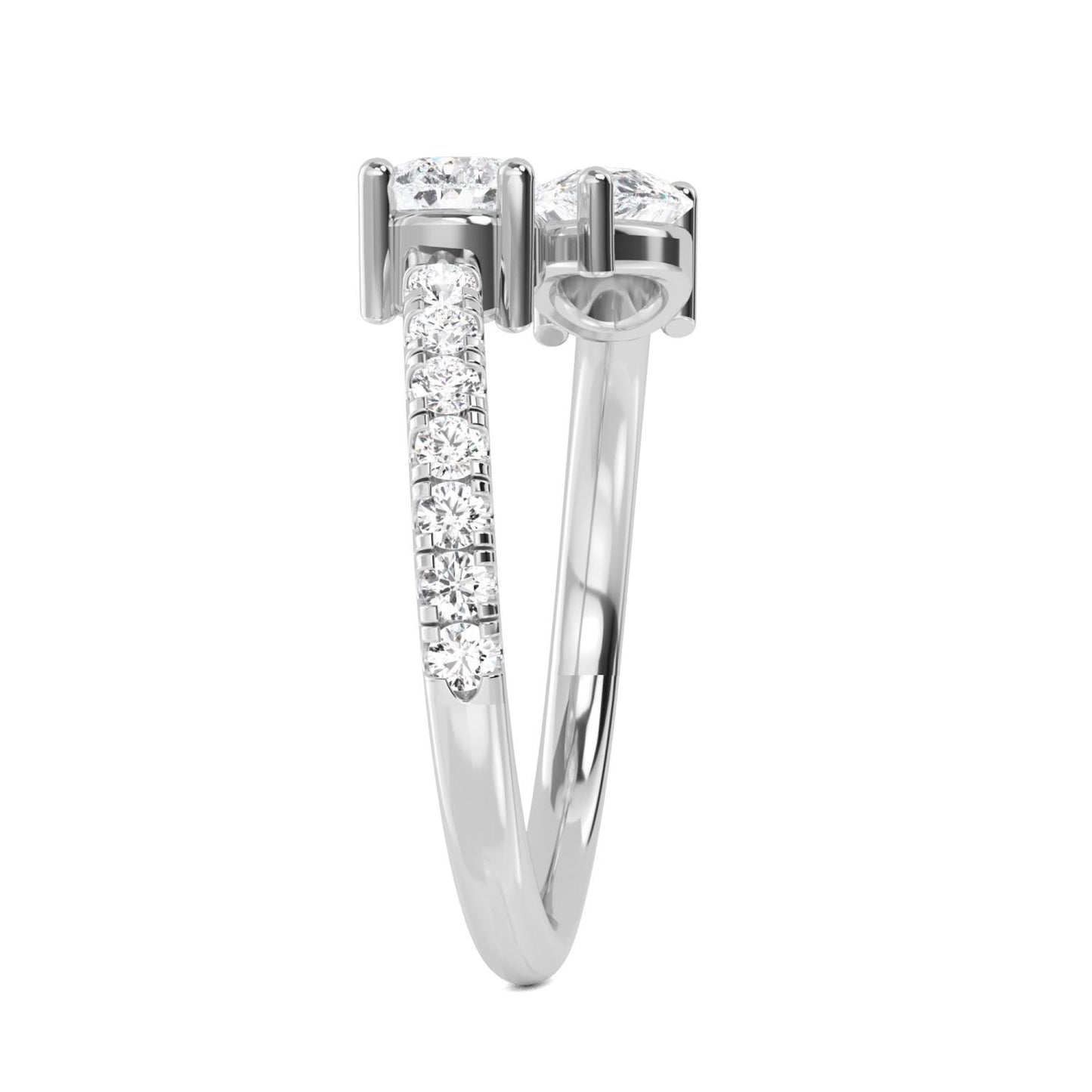 9K White Gold Lab Grown Diamond RING 1.10 ctw R57561