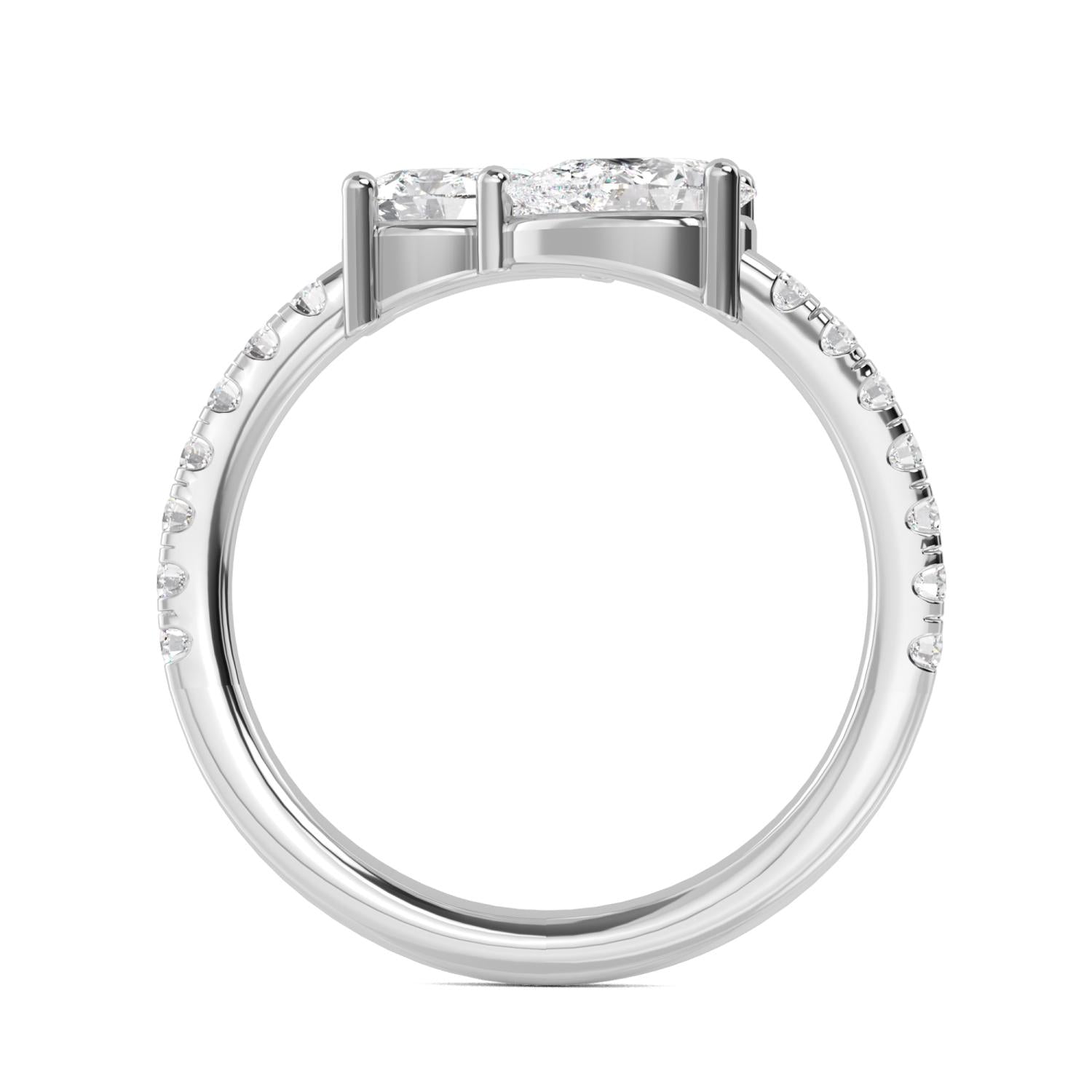 9K White Gold Lab Grown Diamond RING 1.10 ctw R57561