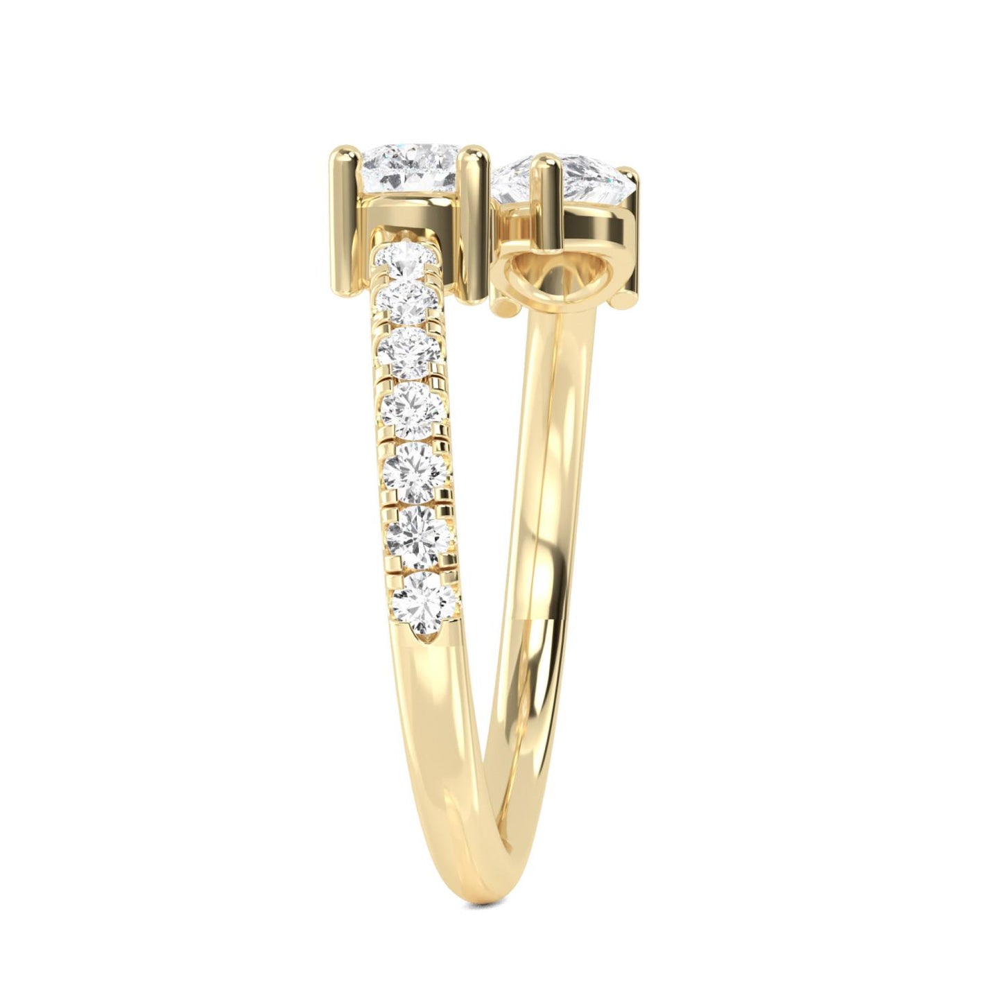 9K Yellow Gold Lab Grown Diamond RING 1.10 ctw R57561