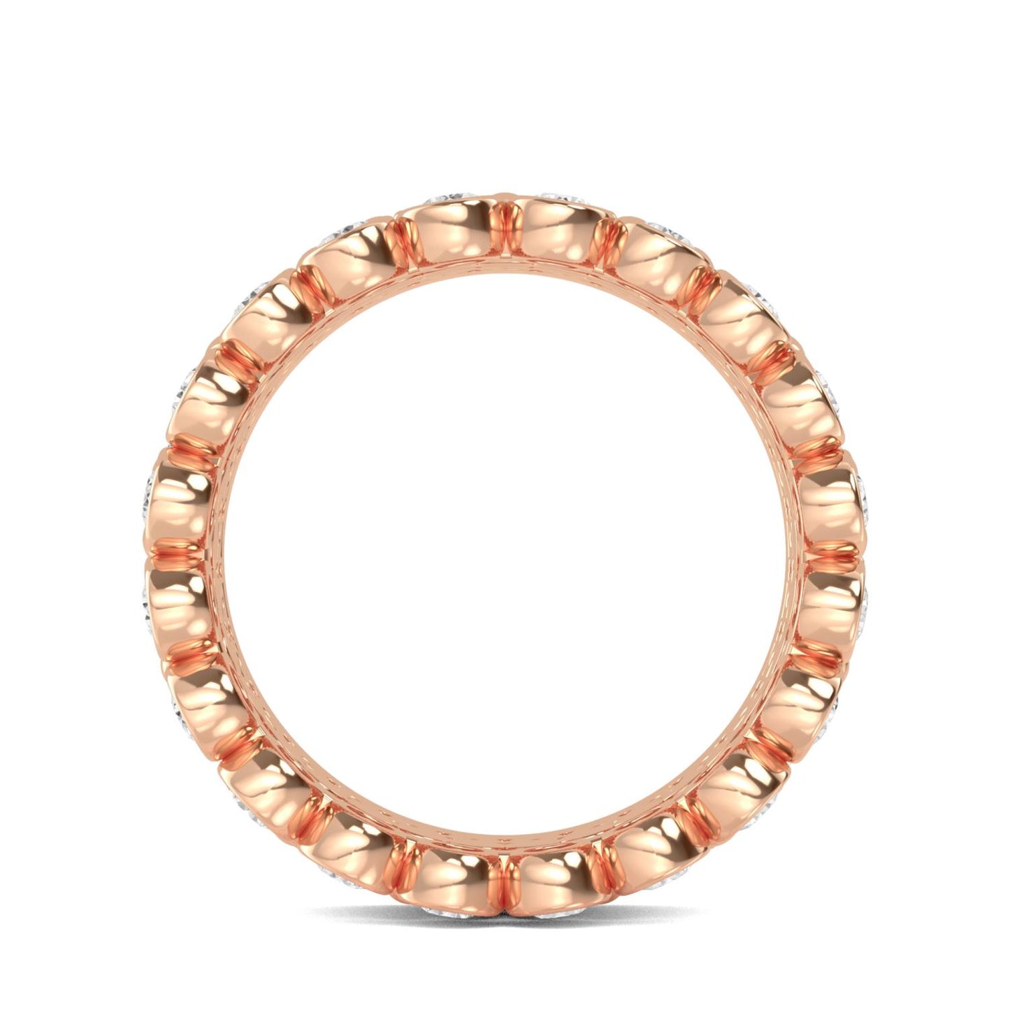 9K Rose Gold Lab Grown Diamond RING 1.67 ctw R57592-1.63CT
