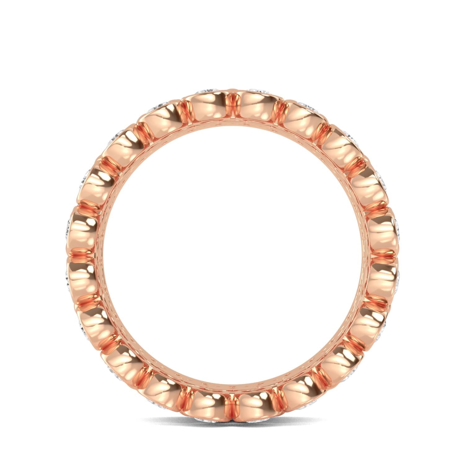 9K Rose Gold Lab Grown Diamond RING 1.67 ctw R57592-1.63CT