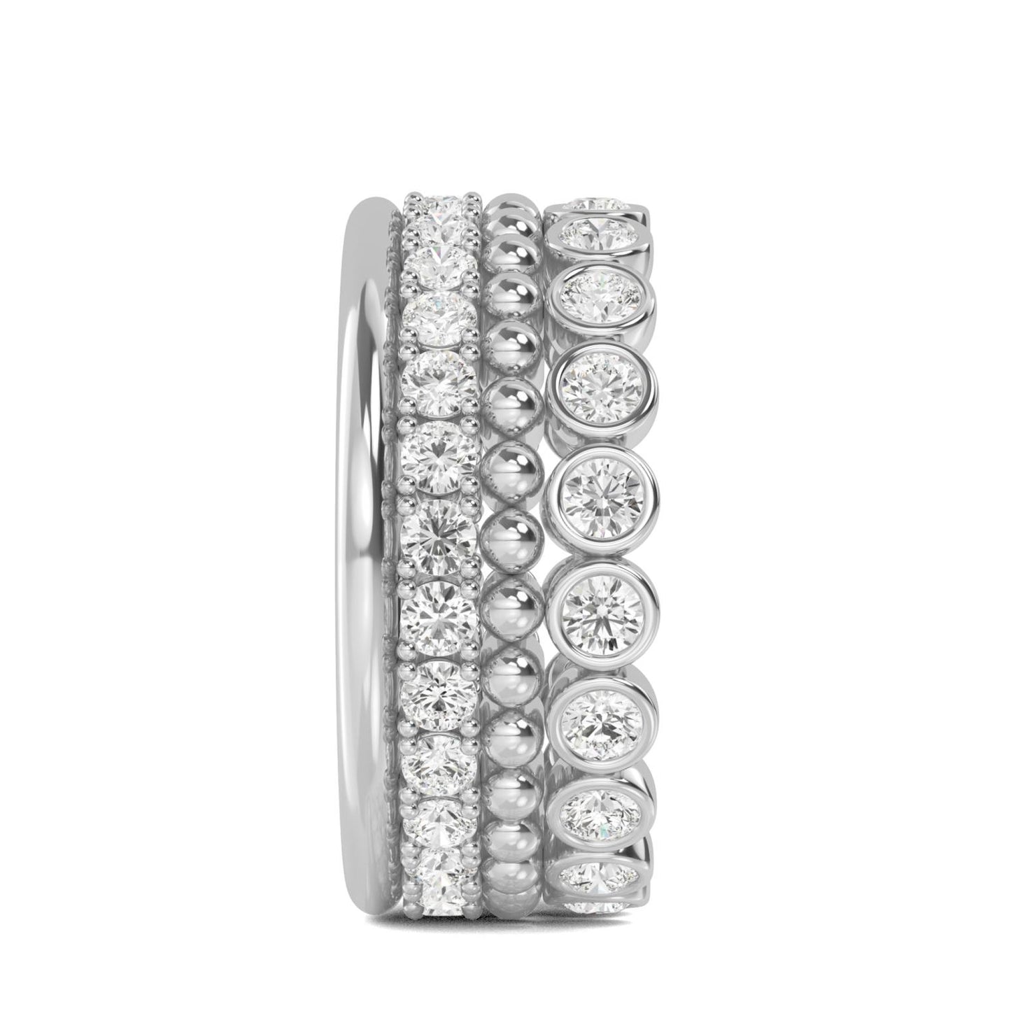 9K White Gold Lab Grown Diamond RING 1.67 ctw R57592-1.63CT