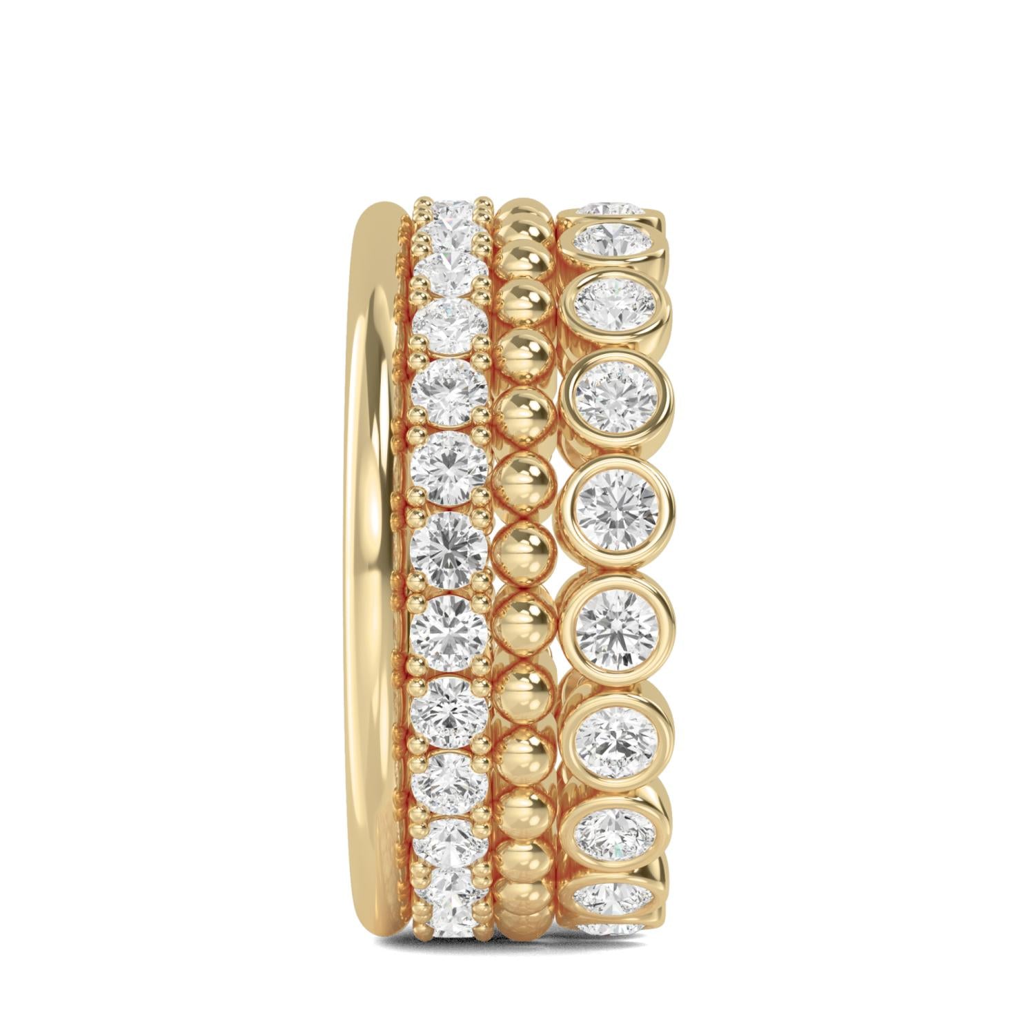 9K Yellow Gold Lab Grown Diamond RING 1.67 ctw R57592-1.63CT