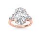 10K Rose Gold Lab Grown Diamond Engagement Ring 7.88 ctw R57955OV-7.15CT