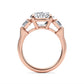 10K Rose Gold Lab Grown Diamond Engagement Ring 7.88 ctw R57955OV-7.15CT