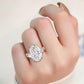 10K Rose Gold Lab Grown Diamond Engagement Ring 7.88 ctw R57955OV-7.15CT