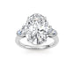 10K White Gold Lab Grown Diamond Engagement Ring 7.88 ctw R57955OV-7.15CT