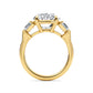 10K Yellow Gold Lab Grown Diamond Engagement Ring 7.88 ctw R57955OV-7.15CT