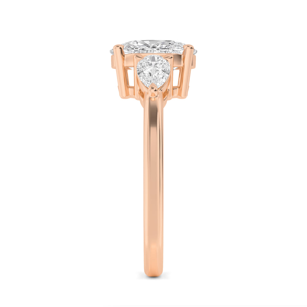 10K Rose Gold Lab Grown Diamond Engagement Ring 2 ctw R59122