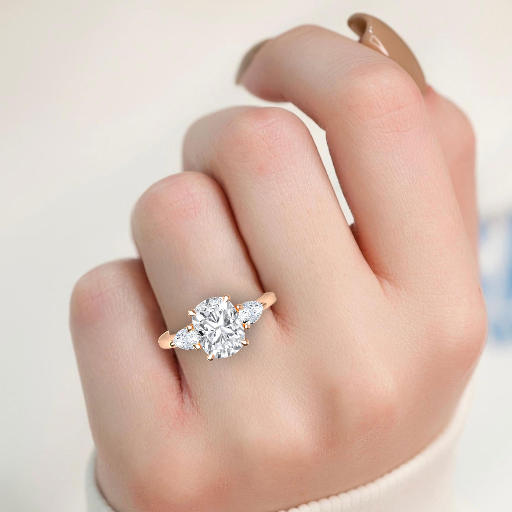 10K Rose Gold Lab Grown Diamond Engagement Ring 2 ctw R59122