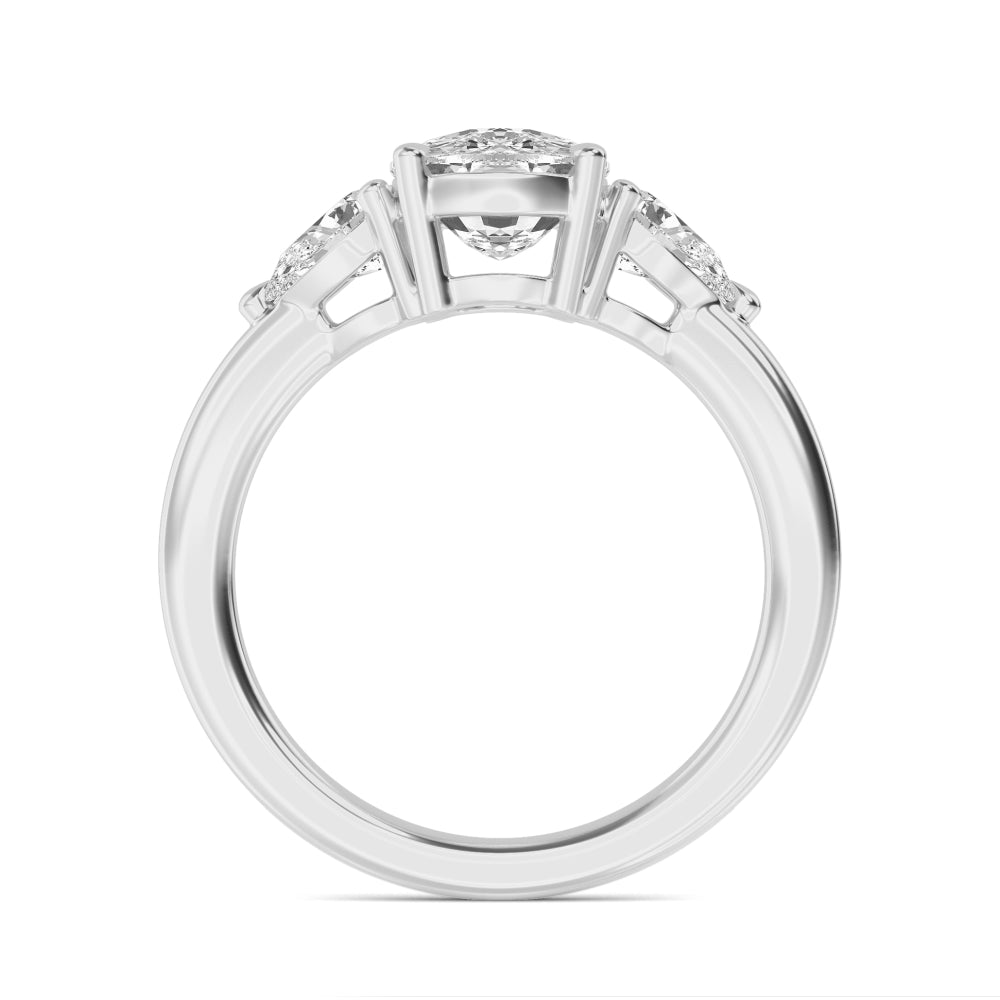 10K White Gold Lab Grown Diamond Engagement Ring 2 ctw R59122