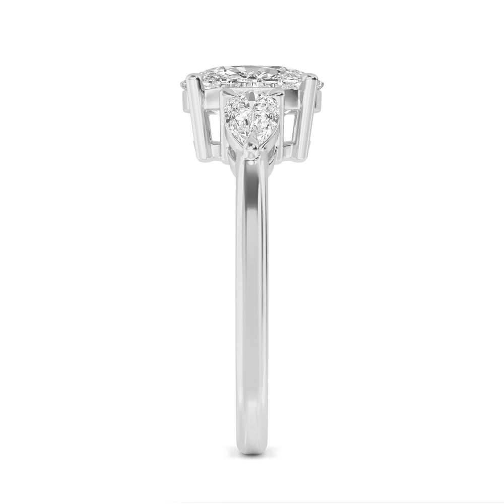 10K White Gold Lab Grown Diamond Engagement Ring 2 ctw R59122