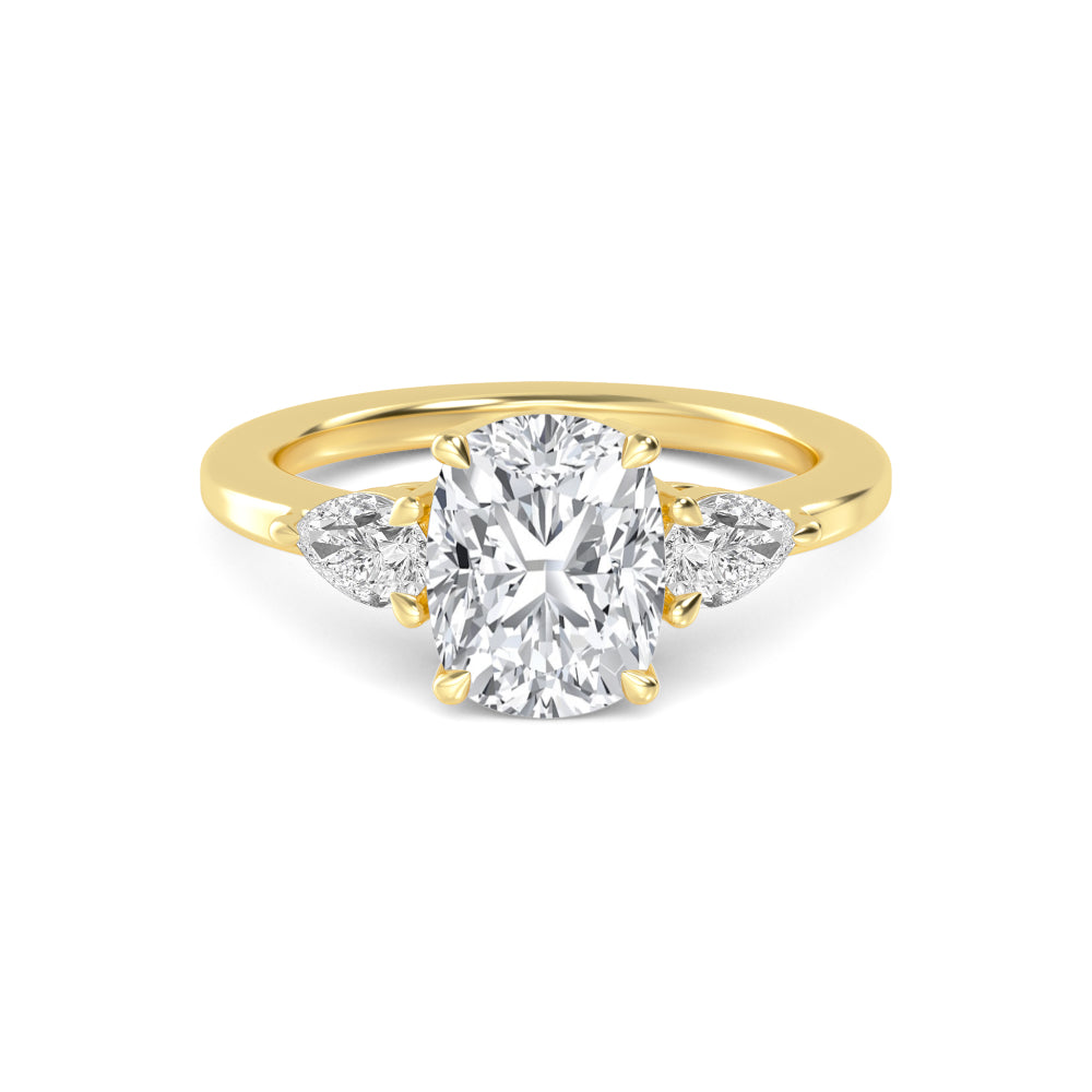 10K Yellow Gold Lab Grown Diamond Engagement Ring 2 ctw R59122