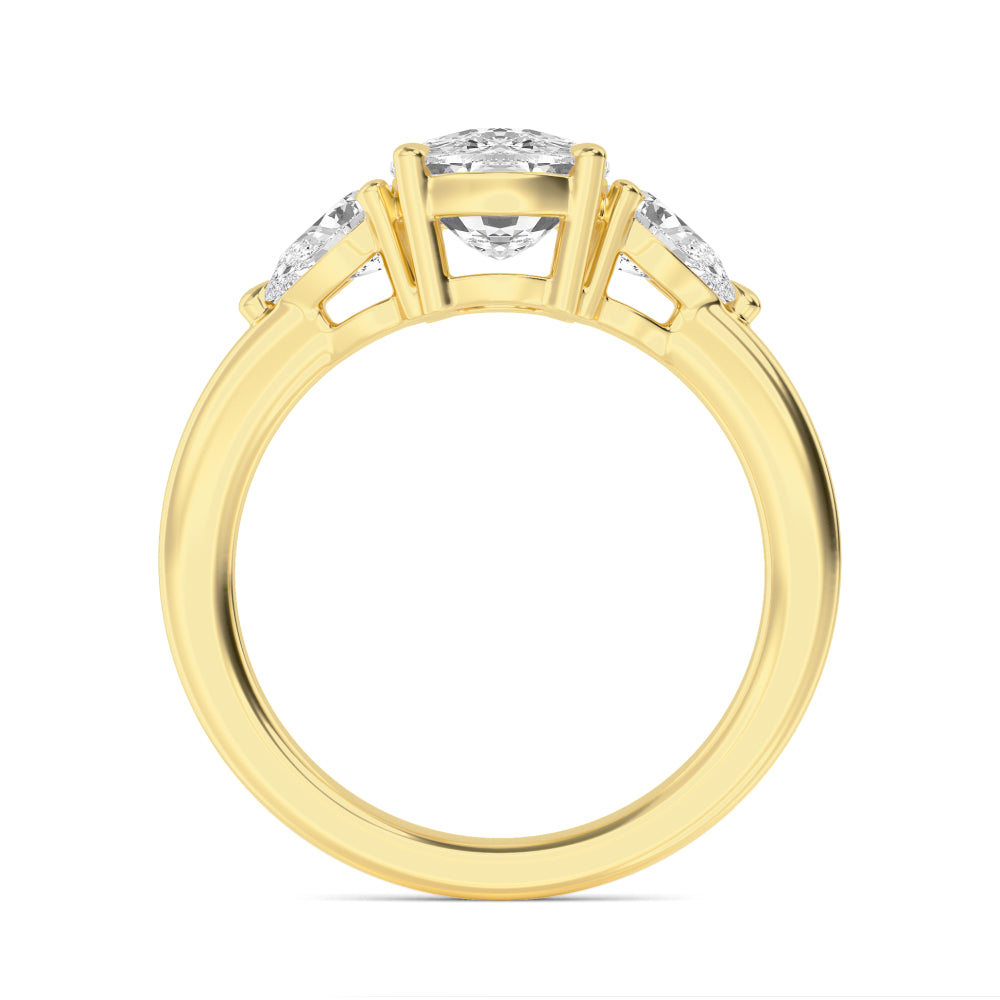 10K Yellow Gold Lab Grown Diamond Engagement Ring 2 ctw R59122