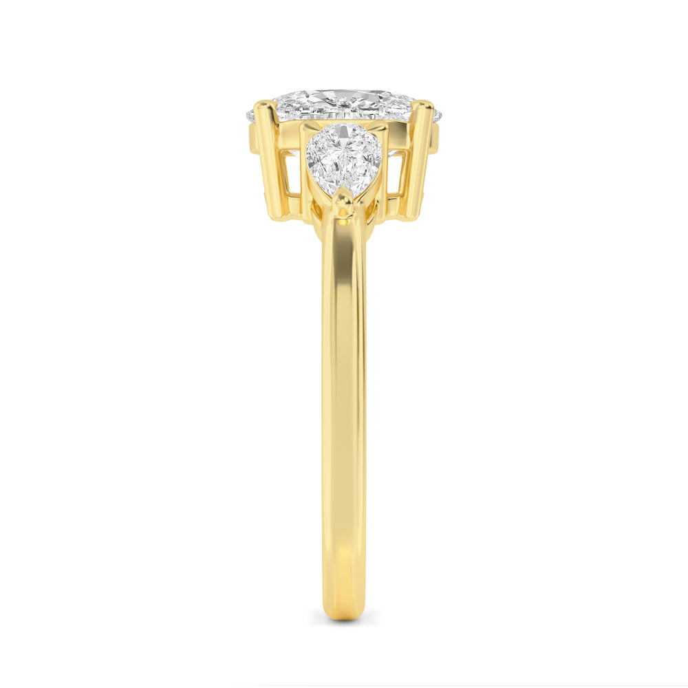 10K Yellow Gold Lab Grown Diamond Engagement Ring 2 ctw R59122