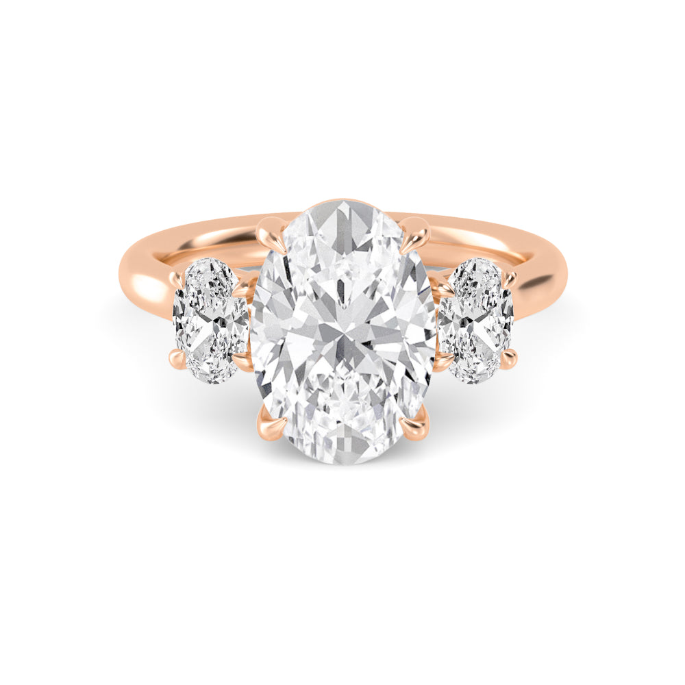 10K Rose Gold Lab Grown Diamond Engagement Ring 3 ctw R59226OV-3