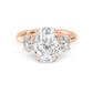 10K Rose Gold Lab Grown Diamond Engagement Ring 3 ctw R59226OV-3
