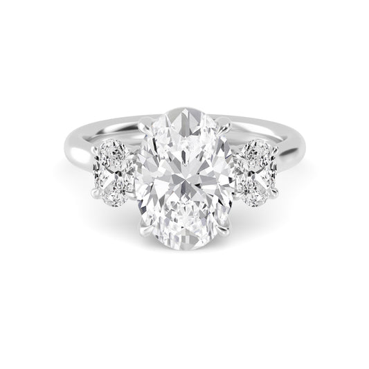 10K White Gold Lab Grown Diamond Engagement Ring 3 ctw R59226OV-3