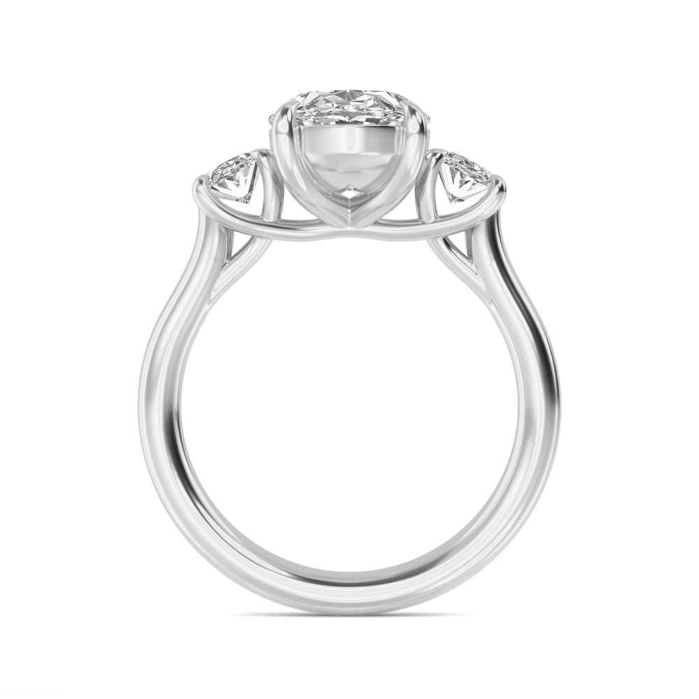 10K White Gold Lab Grown Diamond Engagement Ring 3 ctw R59226OV-3