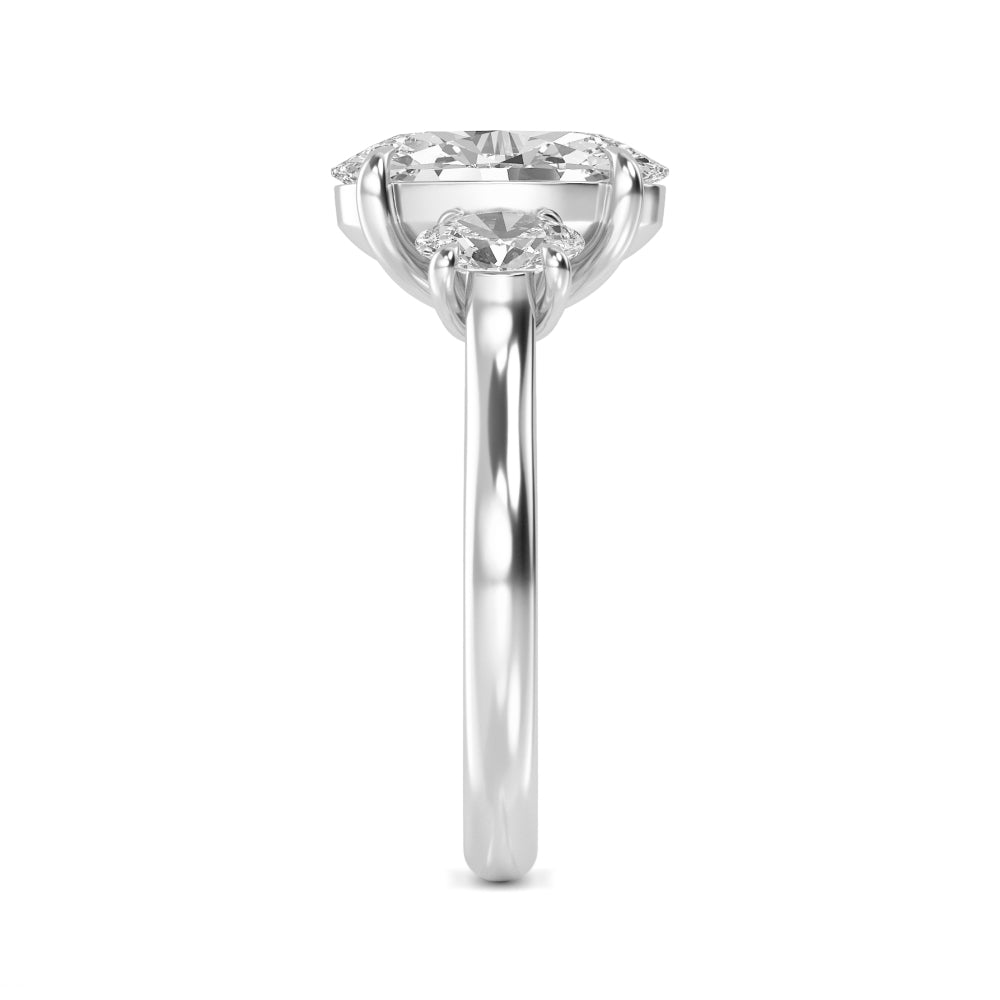 10K White Gold Lab Grown Diamond Engagement Ring 3 ctw R59226OV-3