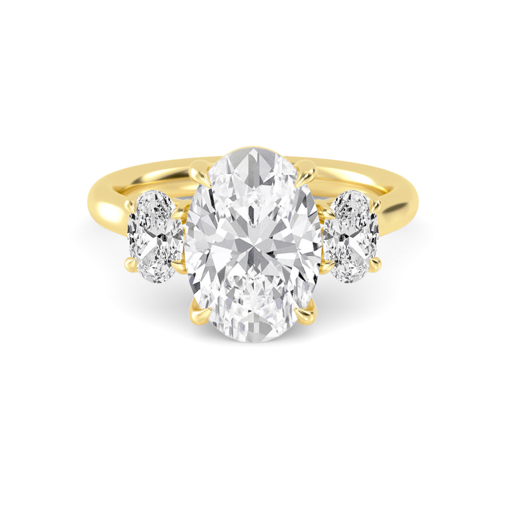 10K Yellow Gold Lab Grown Diamond Engagement Ring 3 ctw R59226OV-3