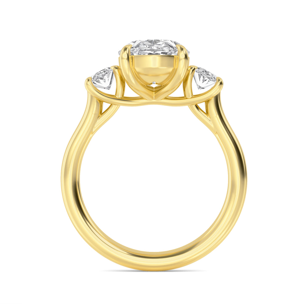 10K Yellow Gold Lab Grown Diamond Engagement Ring 3 ctw R59226OV-3