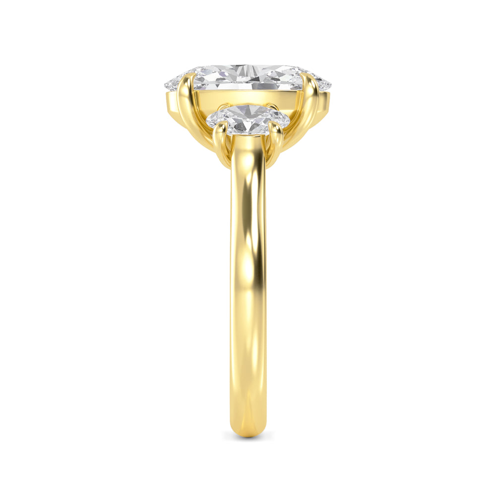 10K Yellow Gold Lab Grown Diamond Engagement Ring 3 ctw R59226OV-3