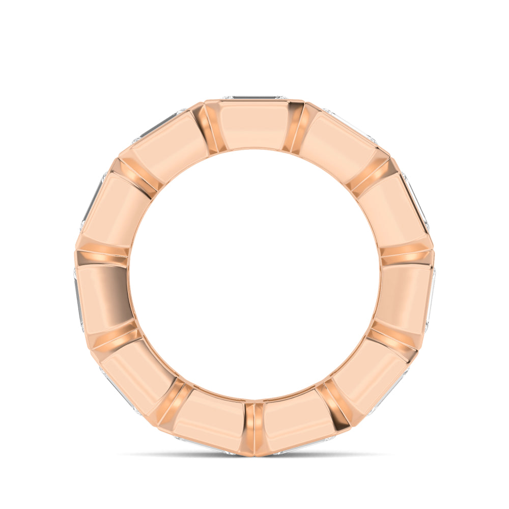 9k Rose Gold Lab Grown Diamond Eternity Band R59253EM-3.33CT