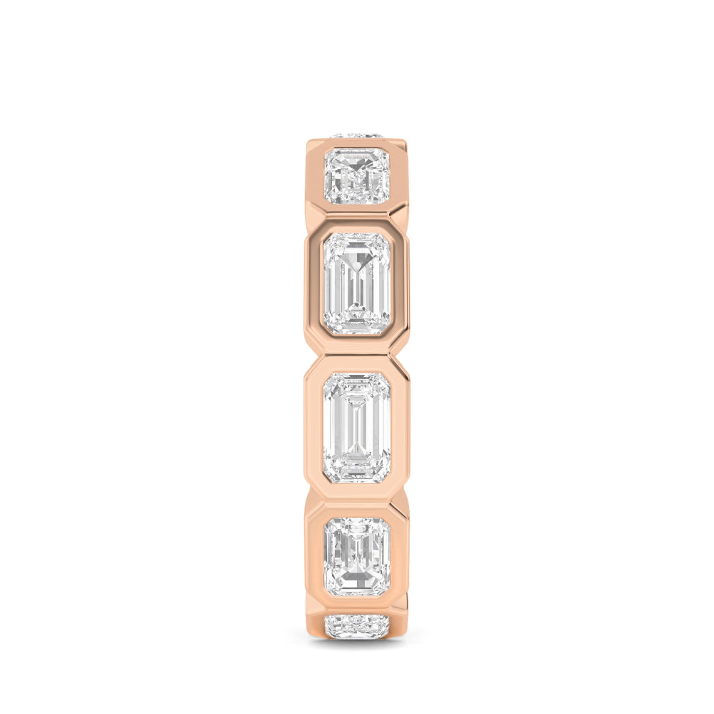 9k Rose Gold Lab Grown Diamond Eternity Band R59253EM-3.33CT