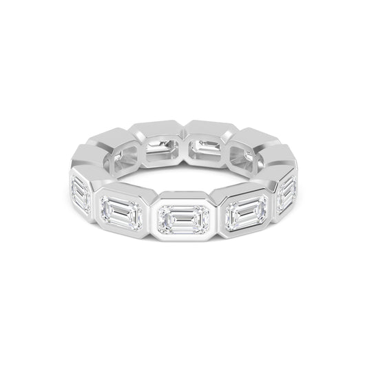 9k White Gold Lab Grown Diamond Eternity Band R59253EM-3.33CT