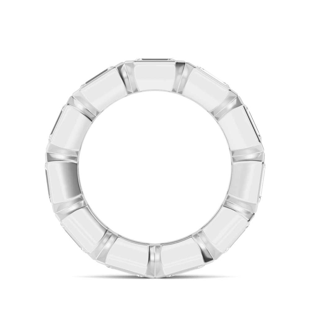 9k White Gold Lab Grown Diamond Eternity Band R59253EM-3.33CT
