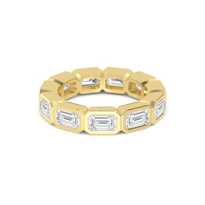 9K Yellow Gold Lab Grown Diamond Eternity Band R59253EM-3.33CT