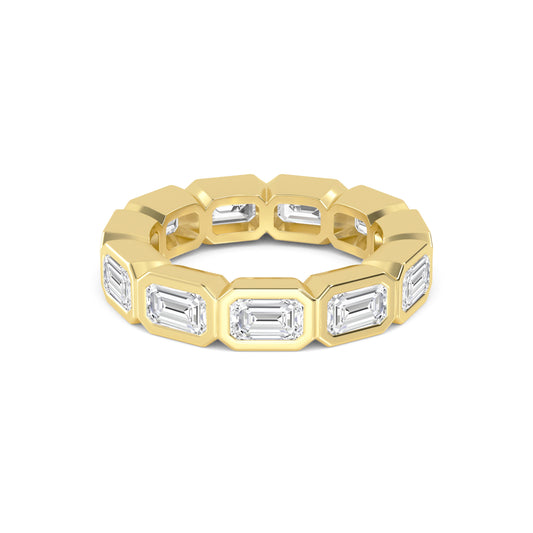 9K Yellow Gold Lab Grown Diamond Eternity Band R59253EM-3.33CT