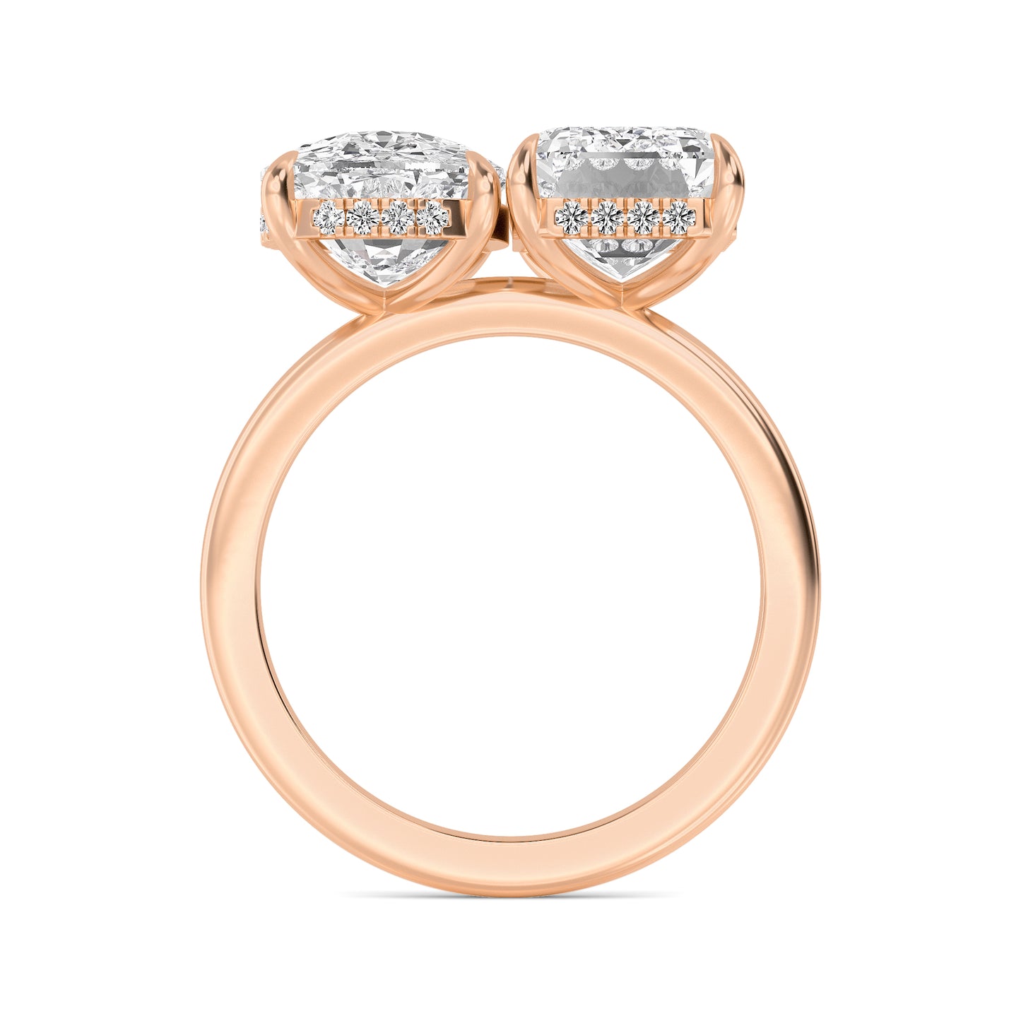 10K Rose Gold Lab Grown Diamond Engagement Ring 4.15 ctw R59734CUEMHH-4
