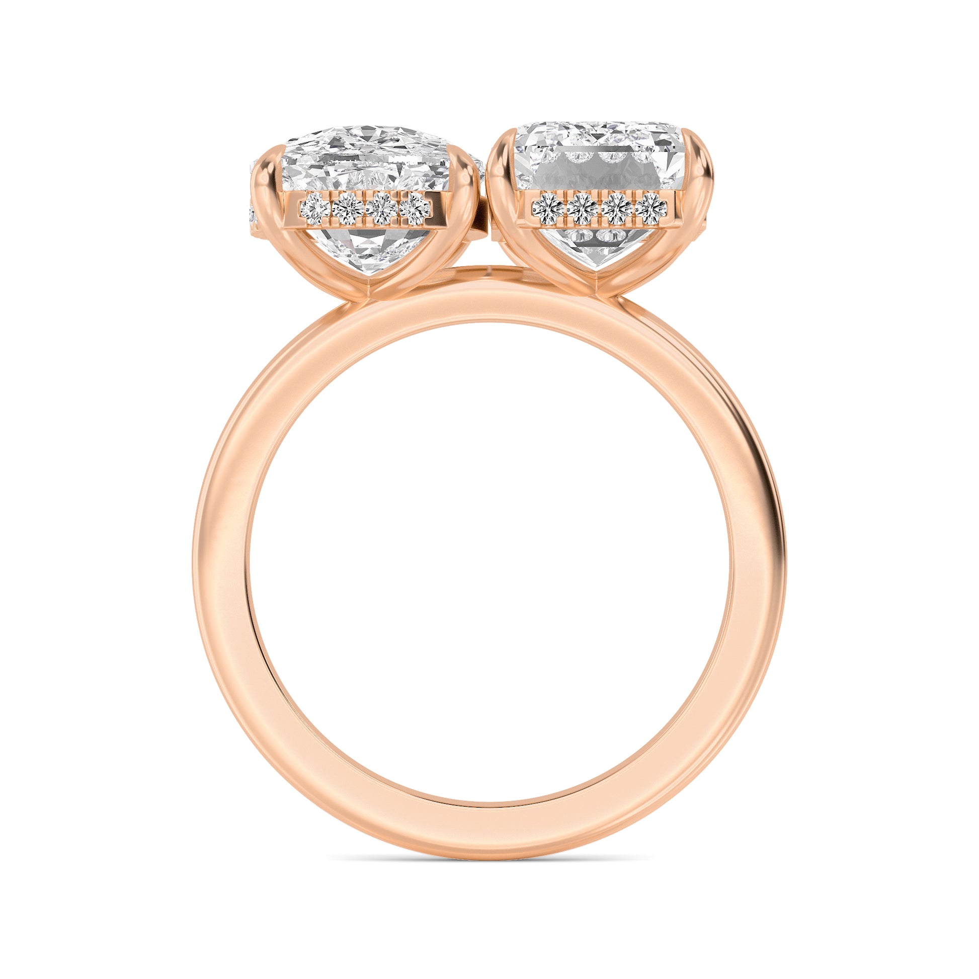 10K Rose Gold Lab Grown Diamond Engagement Ring 4.15 ctw R59734CUEMHH-4