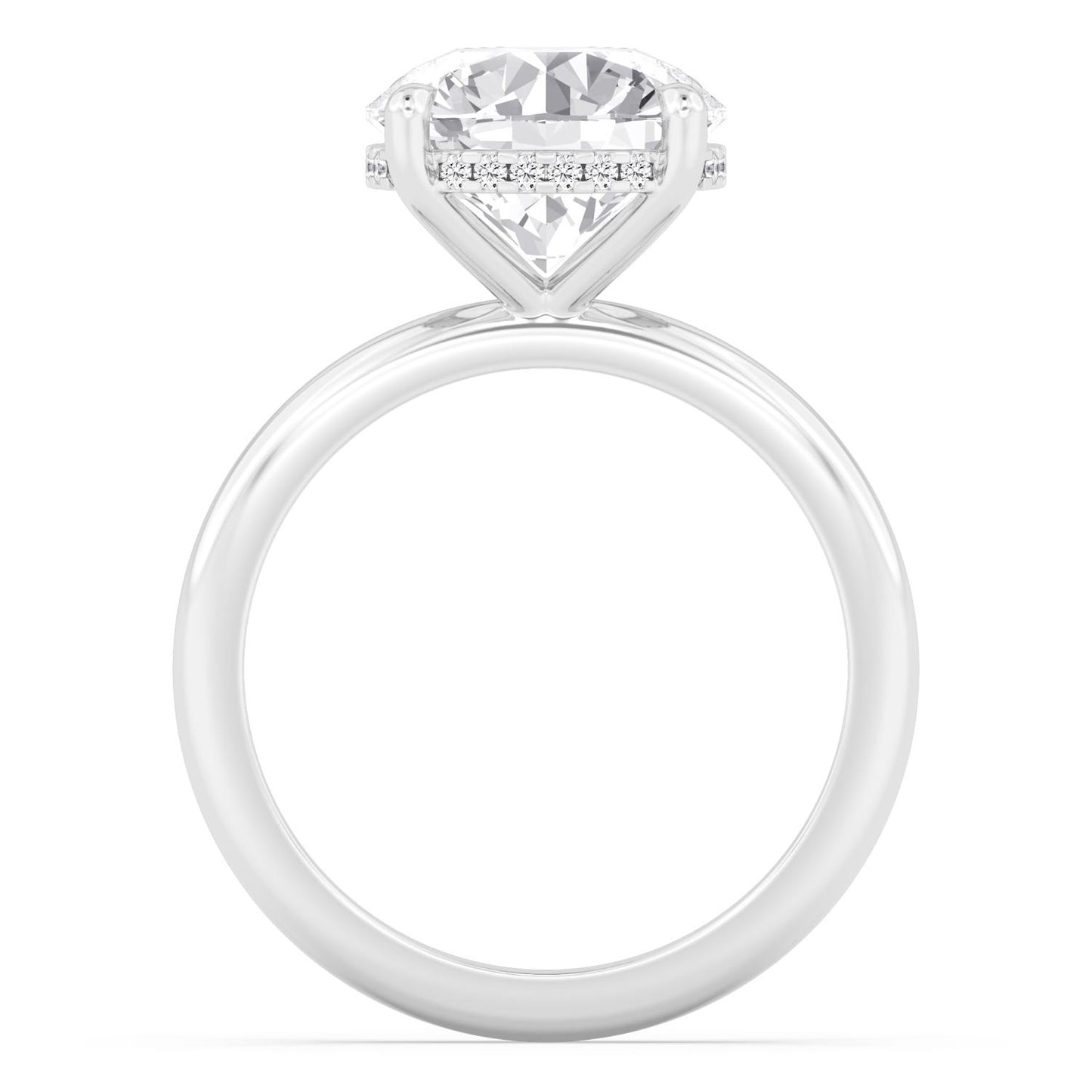 10K White Gold Lab Grown Diamond RING 4.09 ctw R59738-4HH