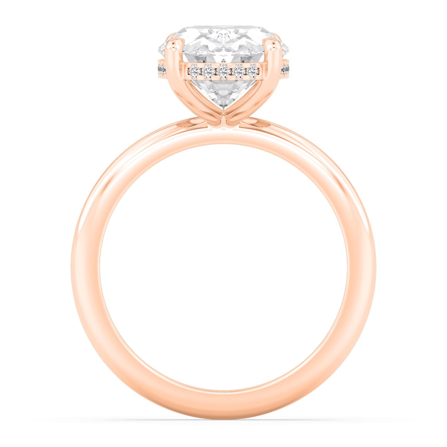 10K Rose Gold Lab Grown Diamond RING 4.09 ctw R59738OV-4HH
