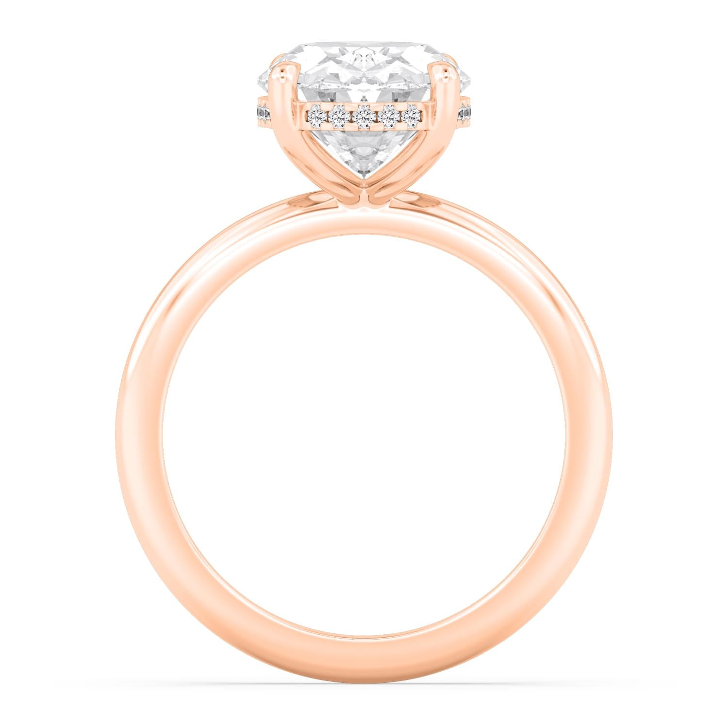 10K Rose Gold Lab Grown Diamond RING 4.09 ctw R59738OV-4HH