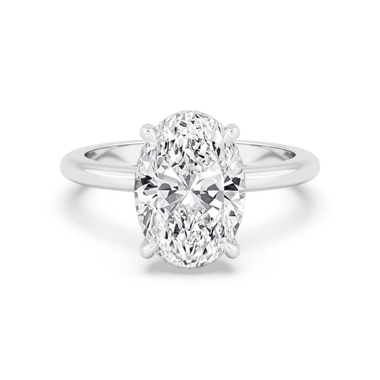 10K White Gold Lab Grown Diamond RING 5.10 ctw R59738OV-5HH