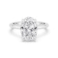 10K White Gold Lab Grown Diamond RING 4.09 ctw R59738OV-4HH