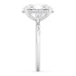 10K White Gold Lab Grown Diamond RING 4.09 ctw R59738OV-4HH