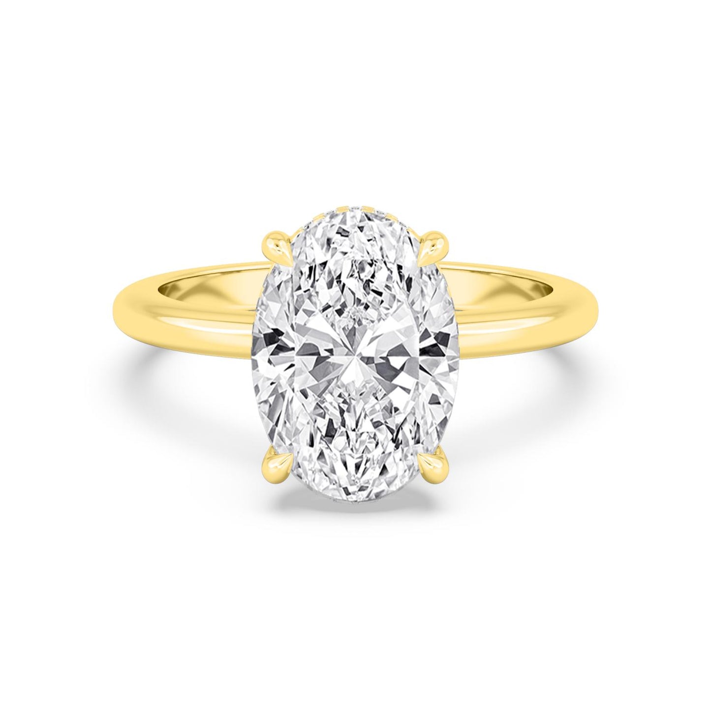 10K Yellow Gold Lab Grown Diamond RING 4.09 ctw R59738OV-4HH