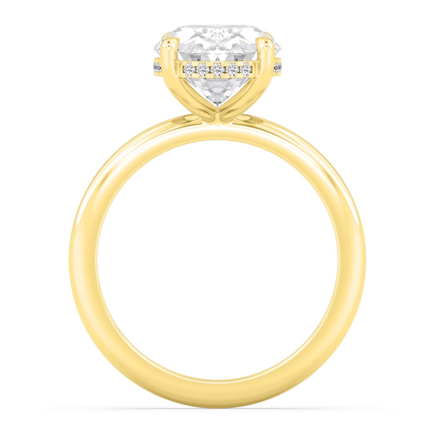 10K Yellow Gold Lab Grown Diamond RING 4.09 ctw R59738OV-4HH