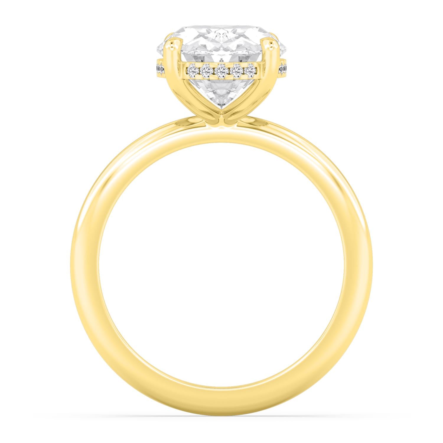 10K Yellow Gold Lab Grown Diamond RING 4.09 ctw R59738OV-4HH