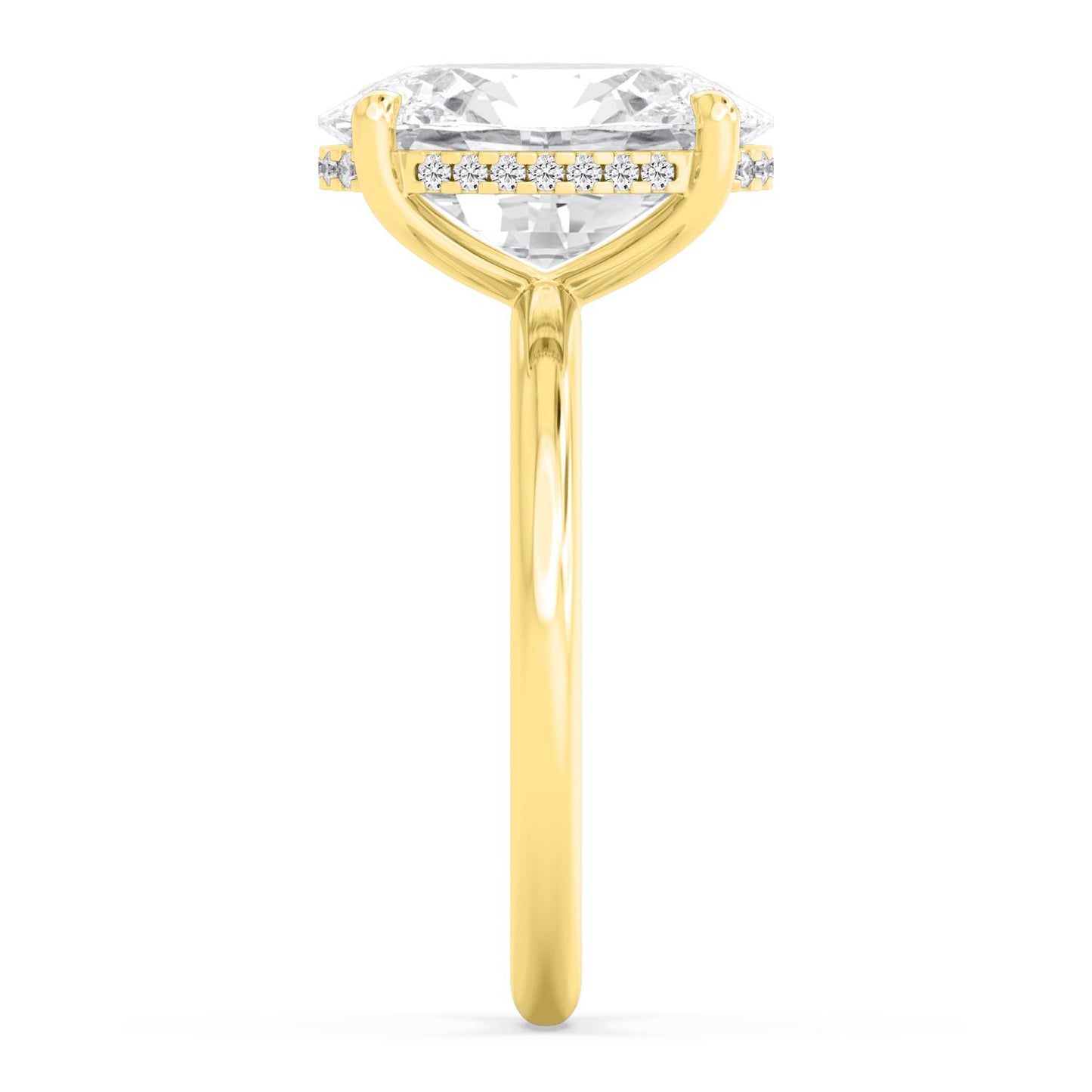 10K Yellow Gold Lab Grown Diamond RING 4.09 ctw R59738OV-4HH