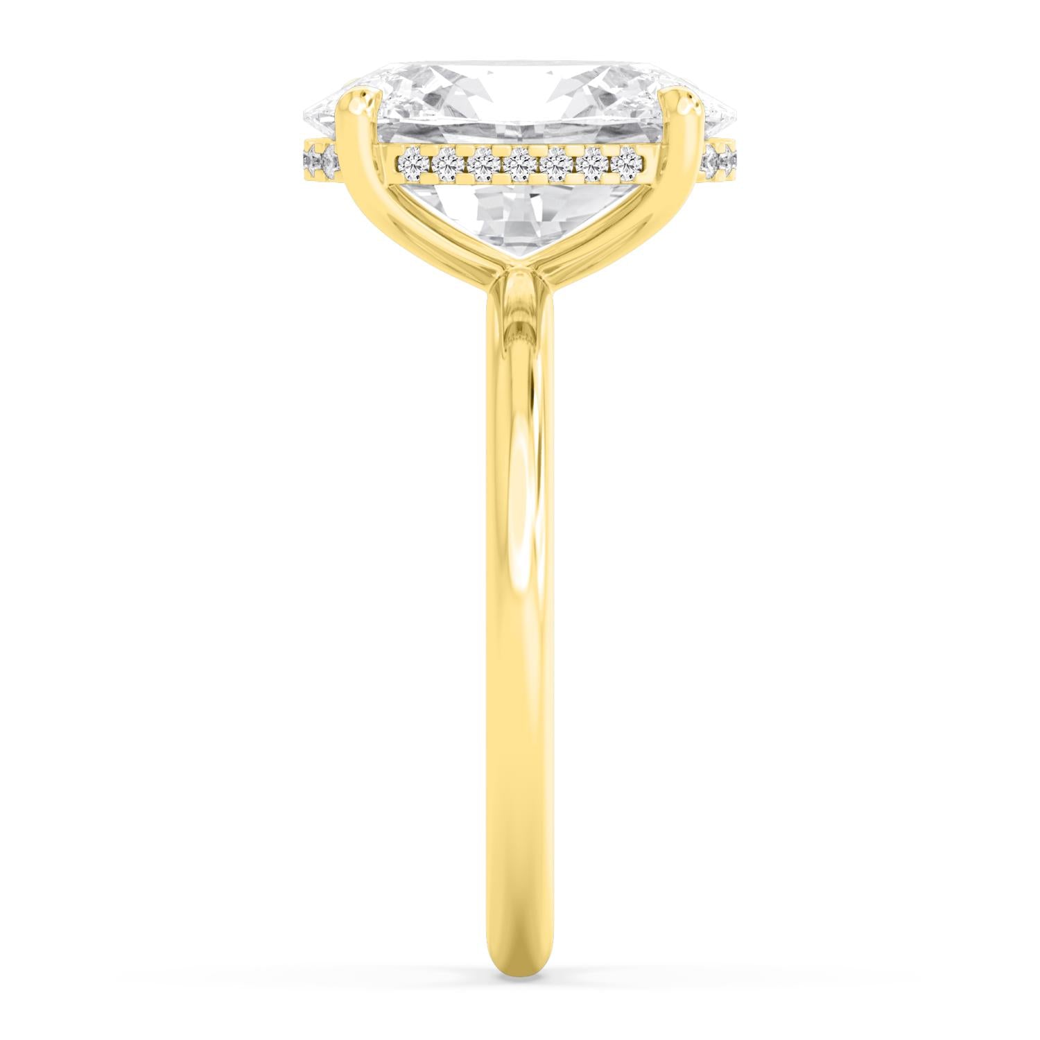 10K Yellow Gold Lab Grown Diamond RING 4.09 ctw R59738OV-4HH