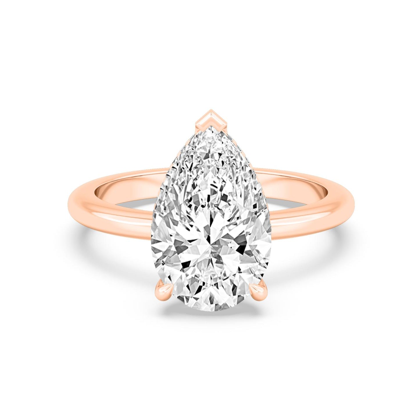 10K Rose Gold Lab Grown Diamond RING 4.09 ctw R59738PE-4HH