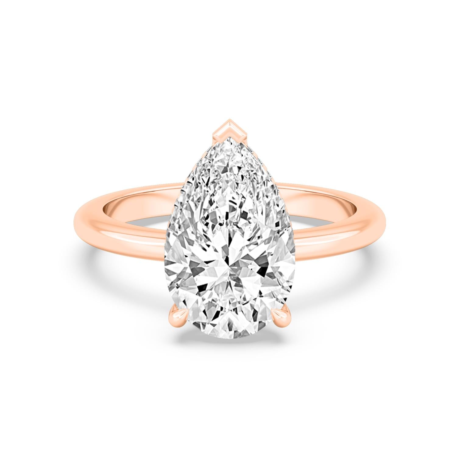 10K Rose Gold Lab Grown Diamond RING 4.09 ctw R59738PE-4HH