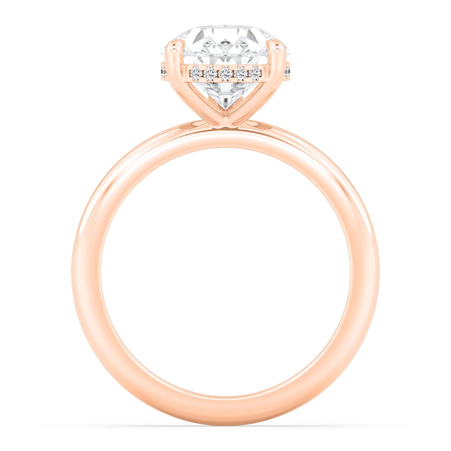 10K Rose Gold Lab Grown Diamond RING 4.09 ctw R59738PE-4HH