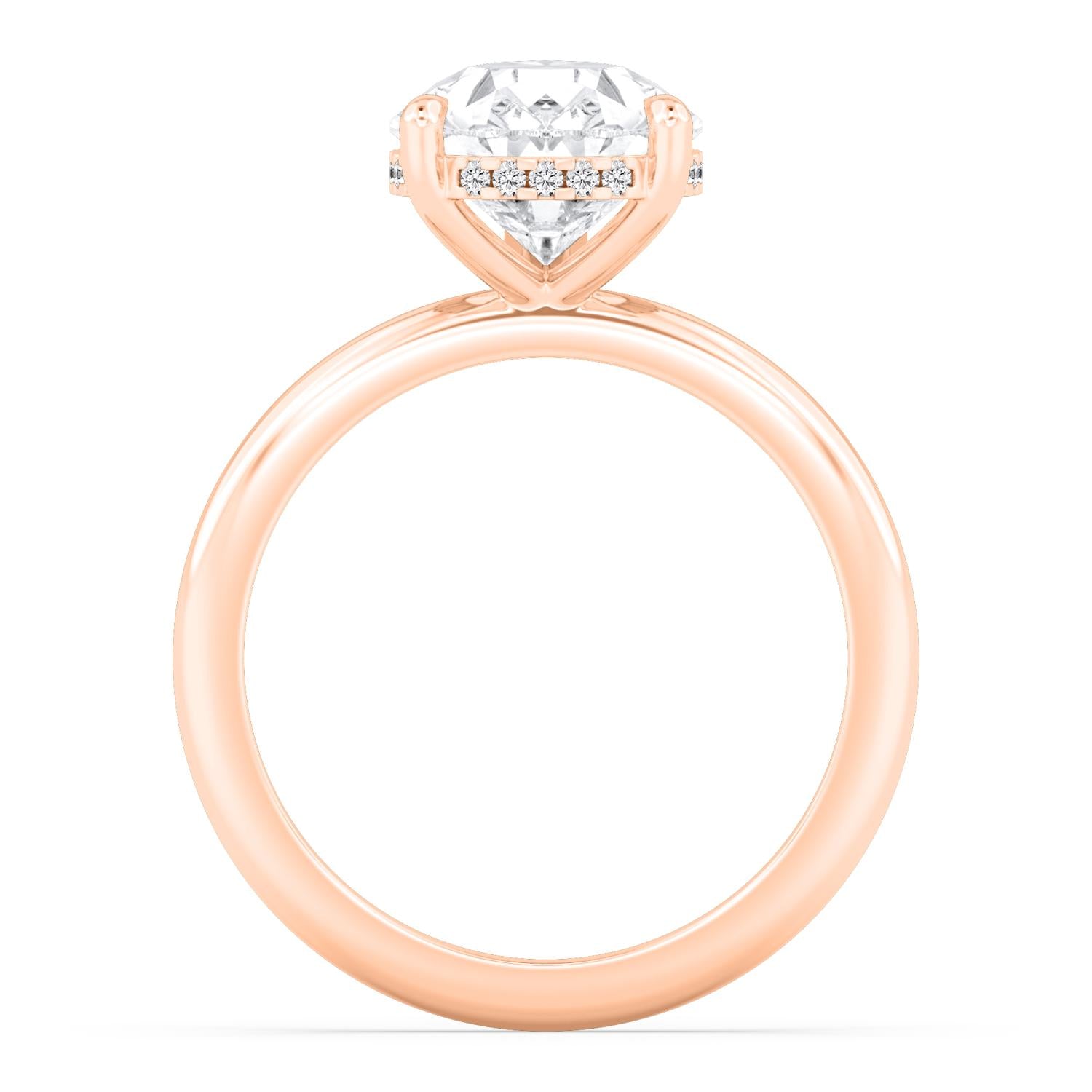 10K Rose Gold Lab Grown Diamond RING 4.09 ctw R59738PE-4HH